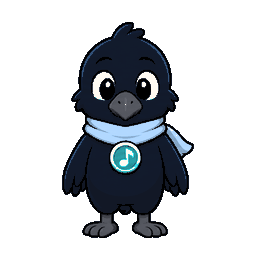 Blue Crow character facing forward